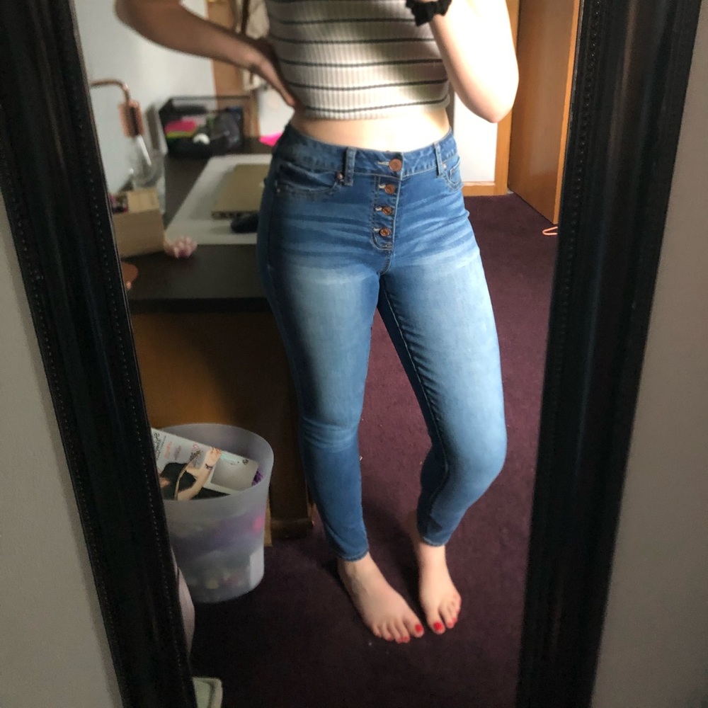 2 for $20! Stretchy high rise jeans